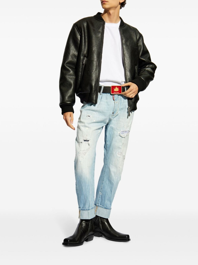 DSQUARED2 maxi logo patch T-shirt outlook