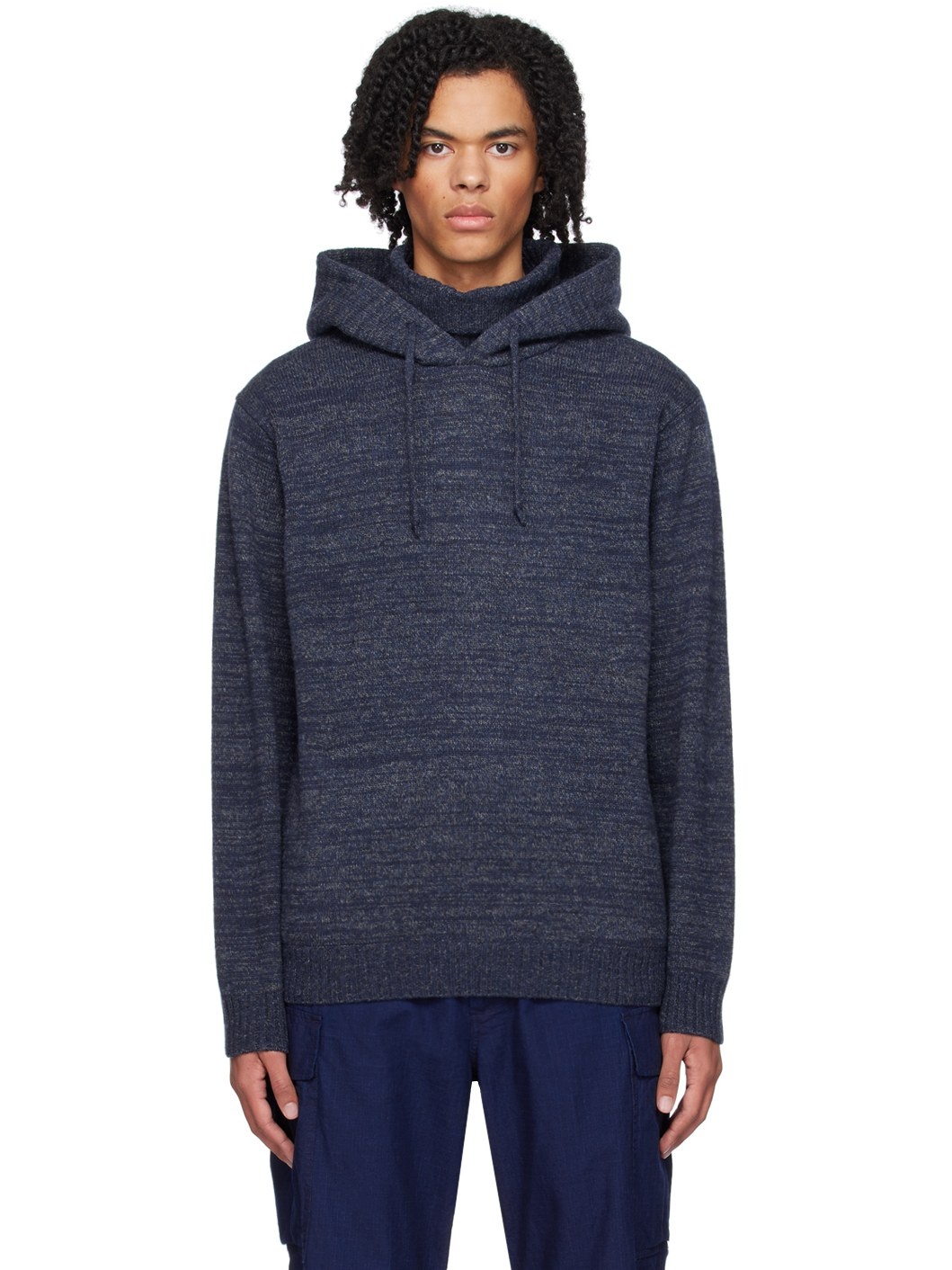 Navy Layered Hoodie - 1