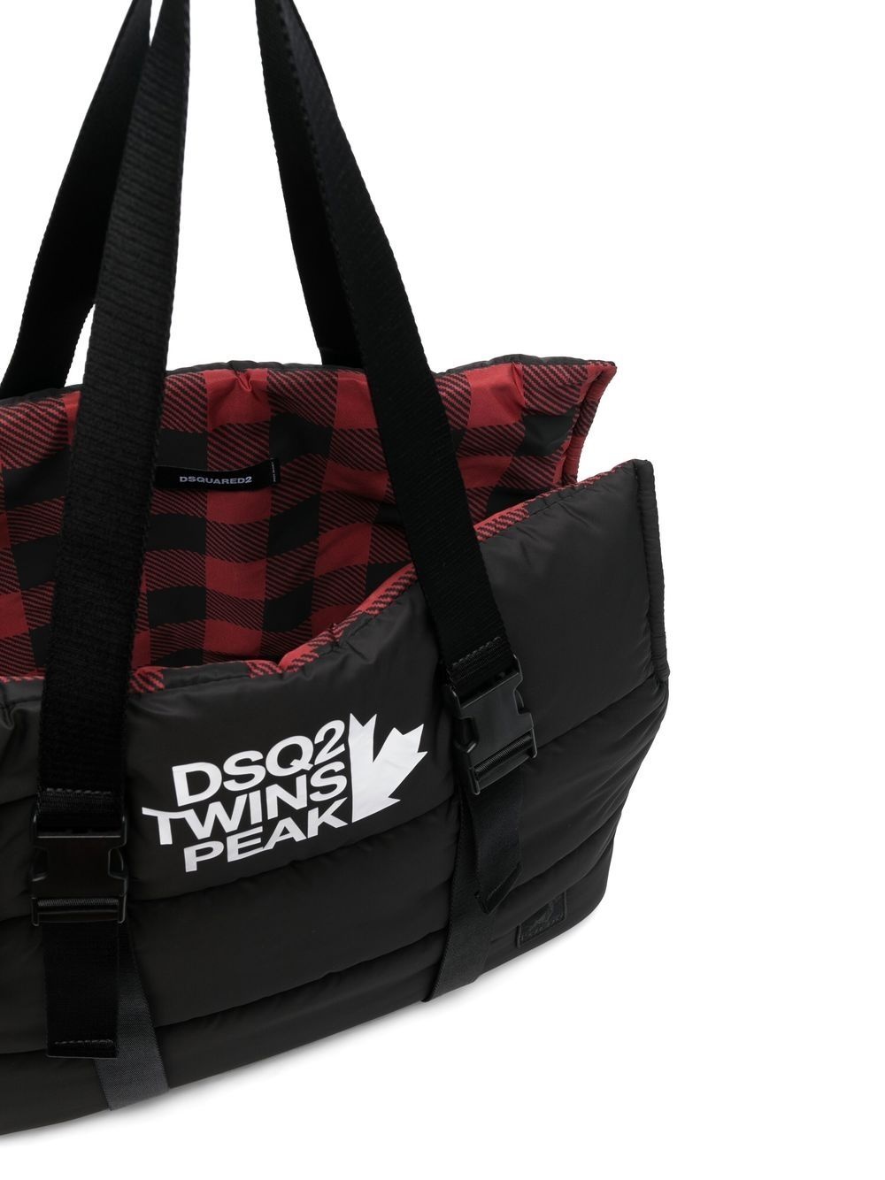 logo-print padded tote bag - 5