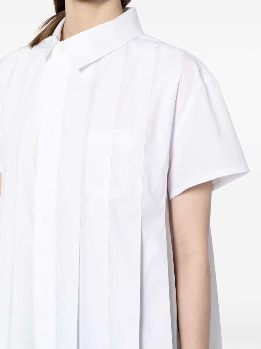 Sacai Women Pleated Shirt - 2