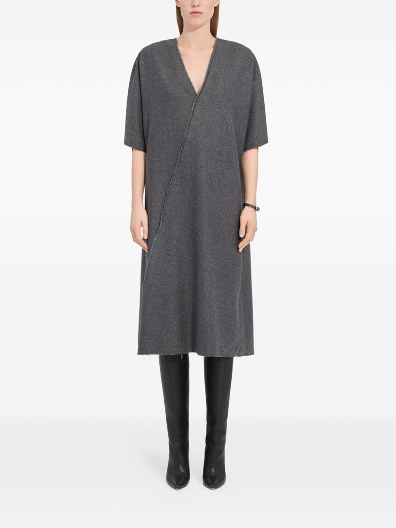 MM6 Maison Margiela V-neck midi dress outlook