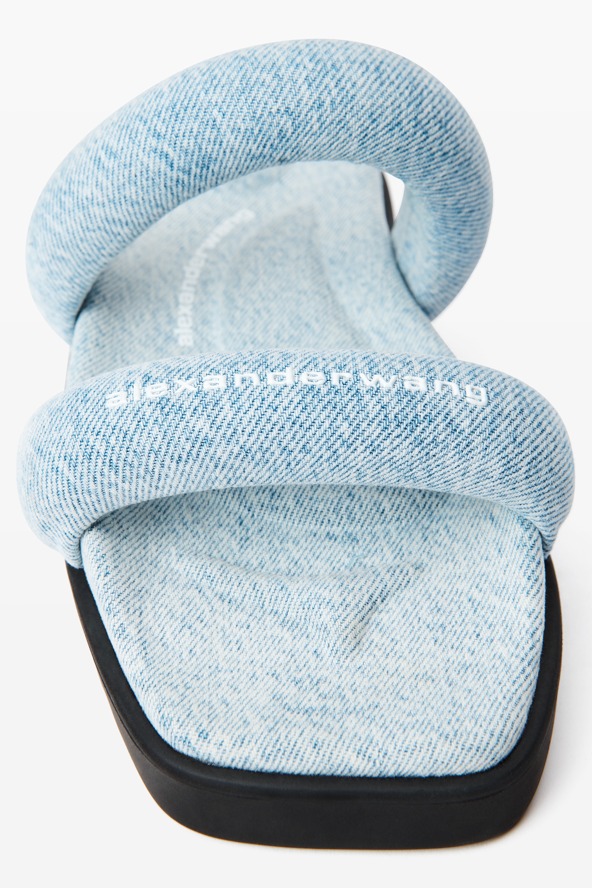 Jay Flatform Sandal in Denim - 4