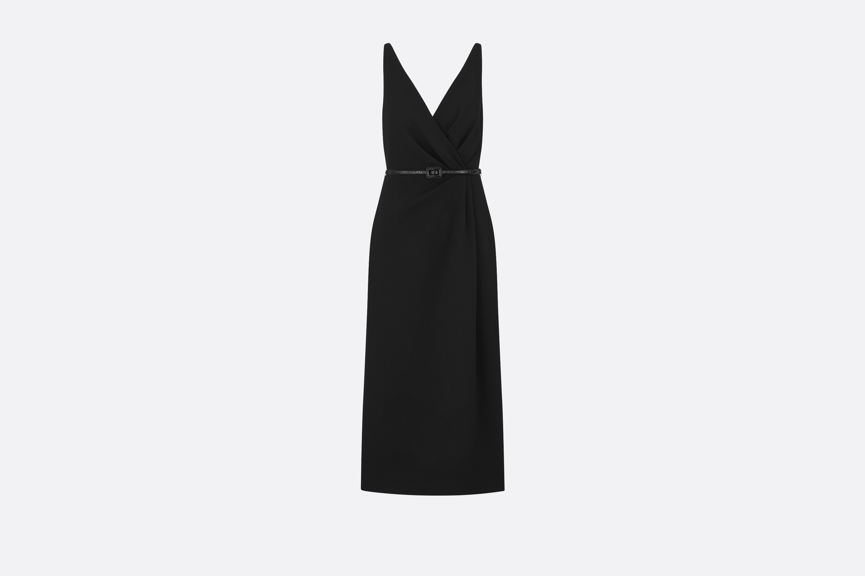 Wraparound Mid-Length Dress - 1