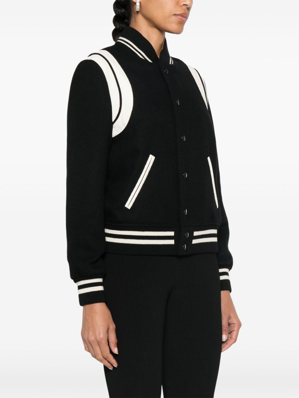 two-tone varsity jacket - 3