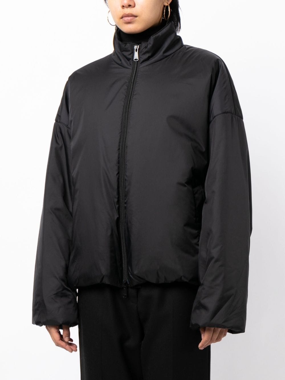 zip-up puffer jacket - 3
