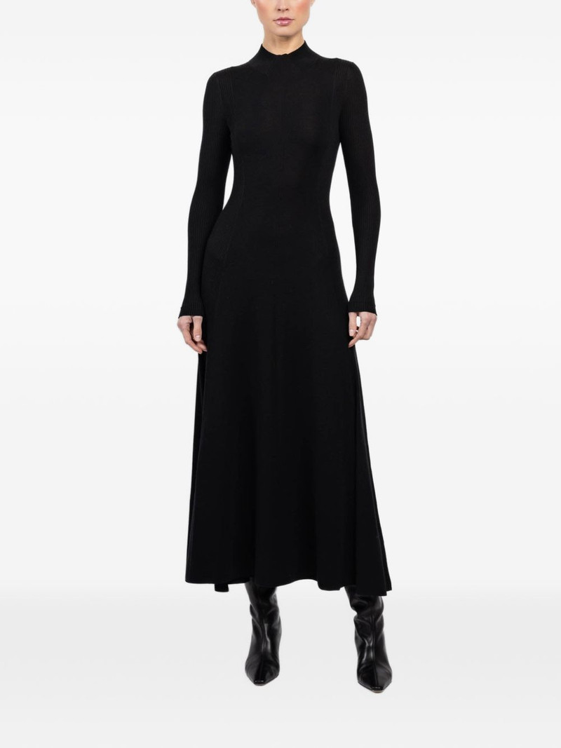 MARIA McMANUS long-sleeve ribbed midi dress outlook