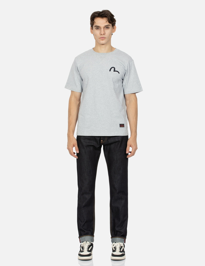 SEAGULL PRINT CARROT FIT DENIM JEANS #2027 7