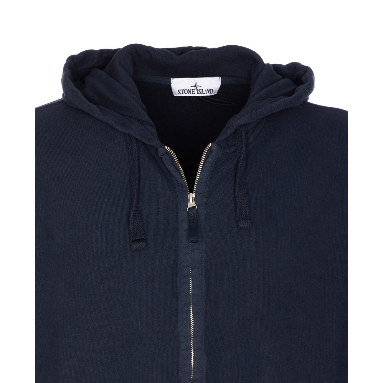 Stone Island Men Logo Zipped Hoodie - 4