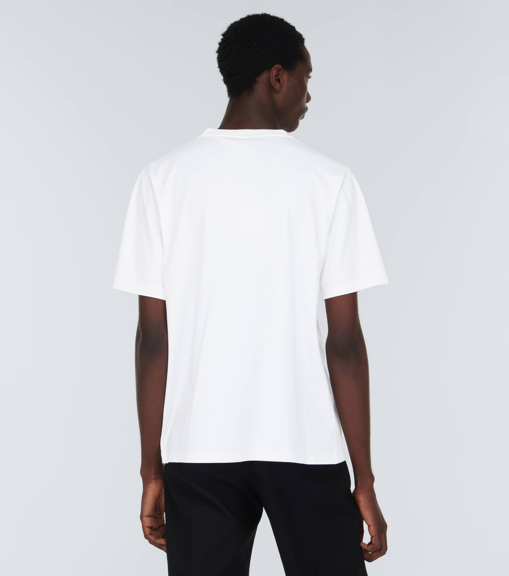 Embroidered cotton T-shirt - 4