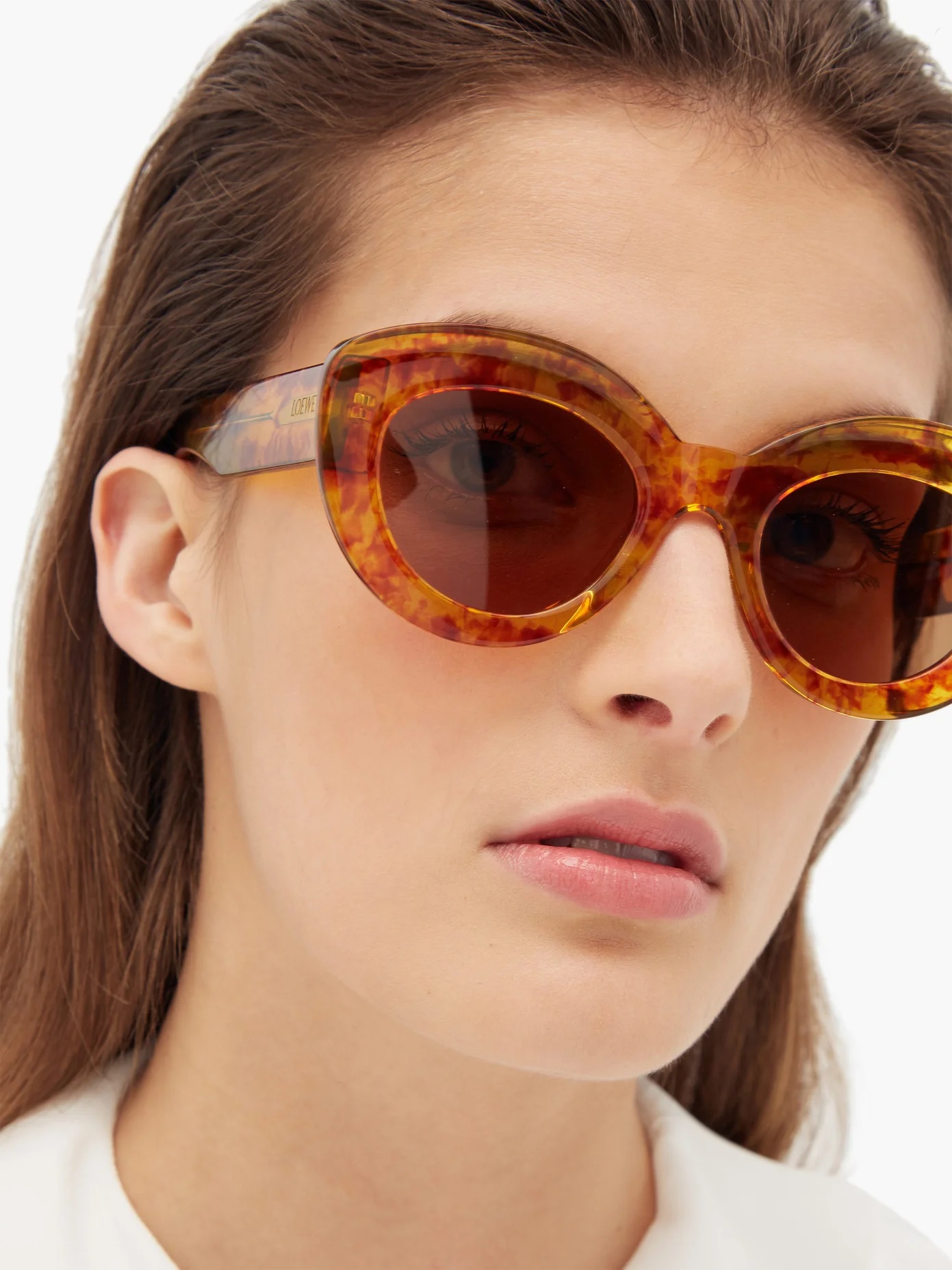 Cat-eye tortoiseshell acetate sunglasses - 3