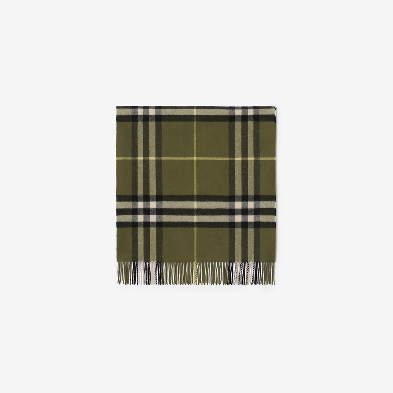 Wide Check Cashmere Scarf 4