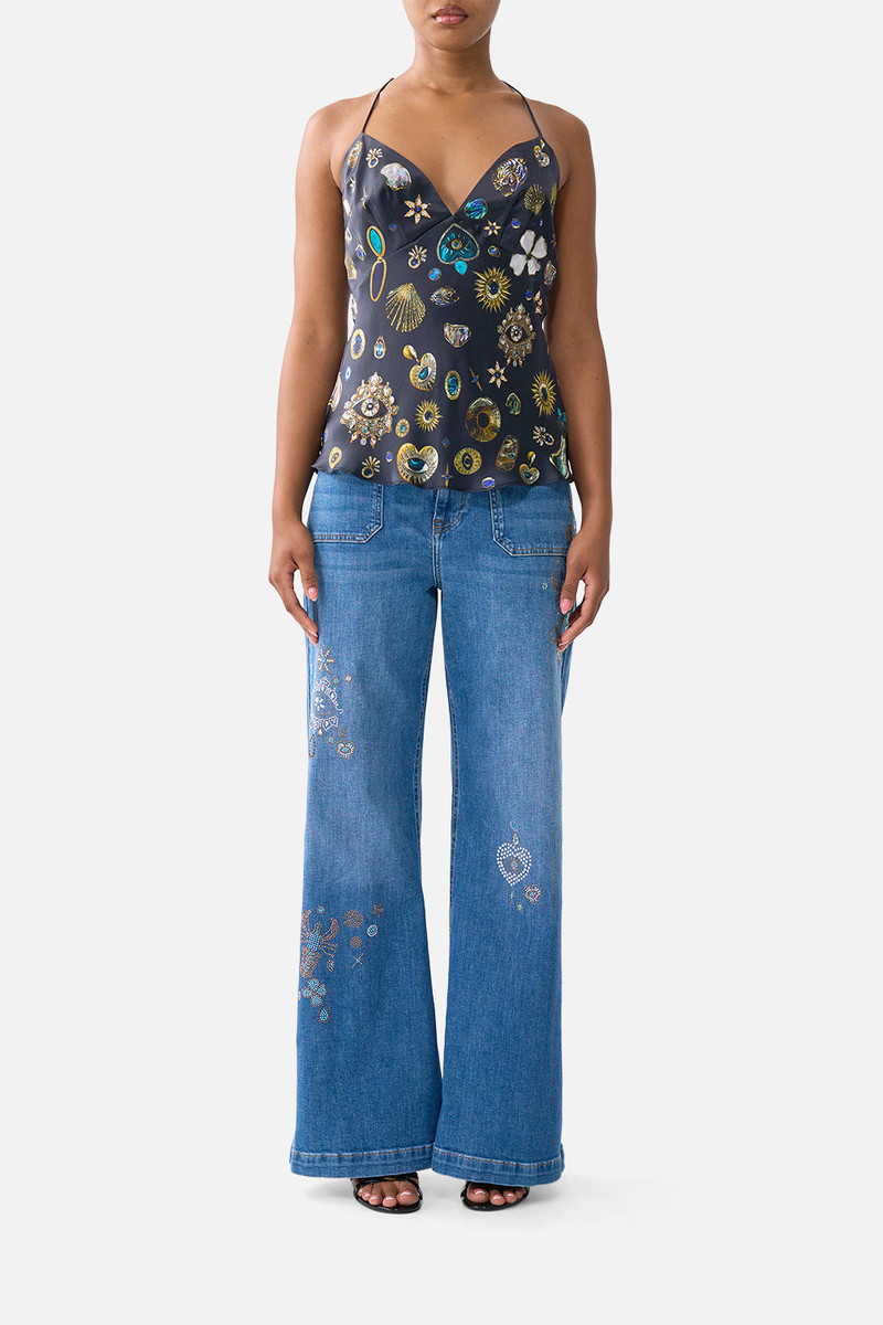 CAMILLA CHAIN DETAIL BIAS CAMI outlook