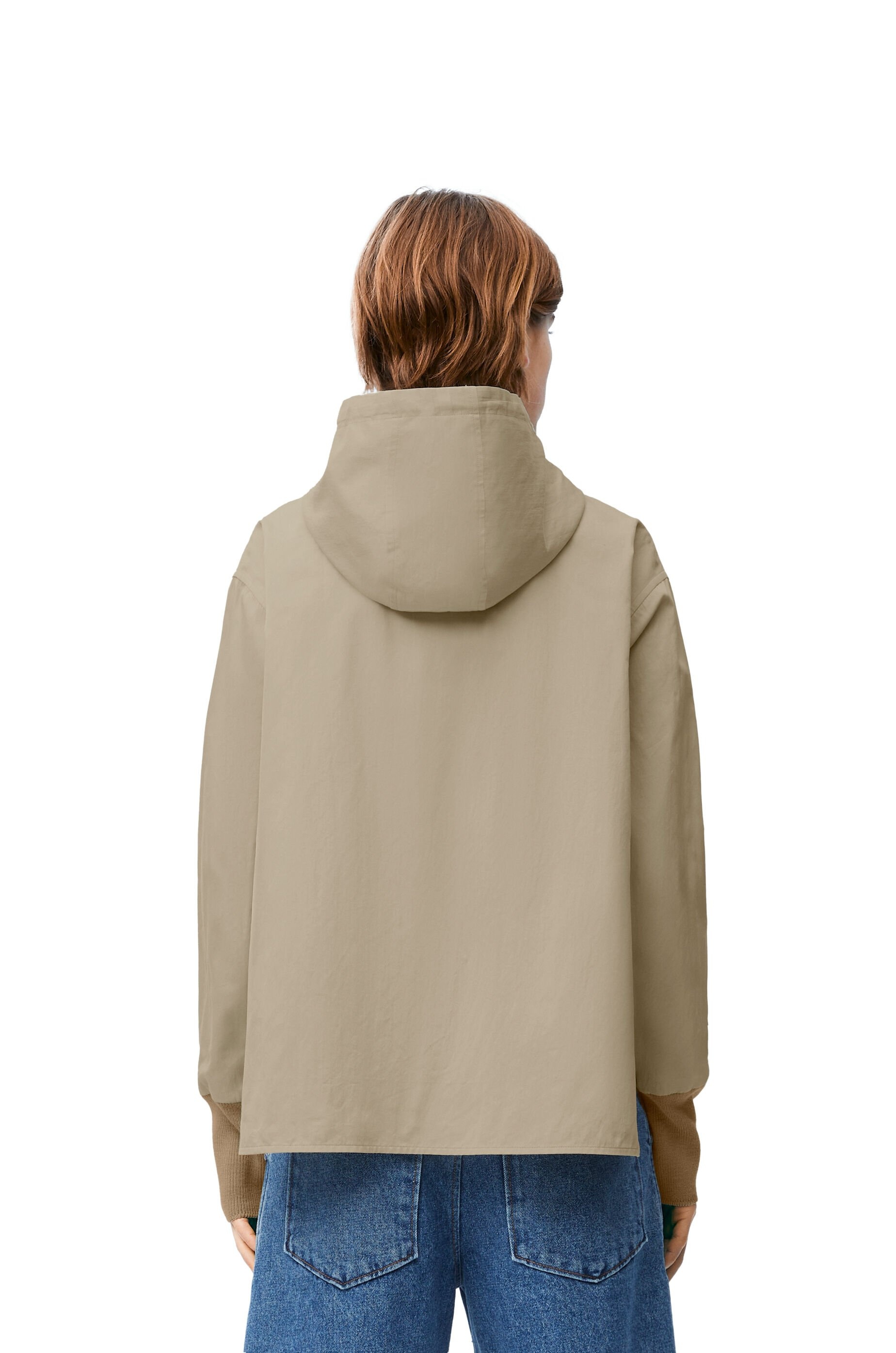 Hooded jacket in cotton and silk - 4