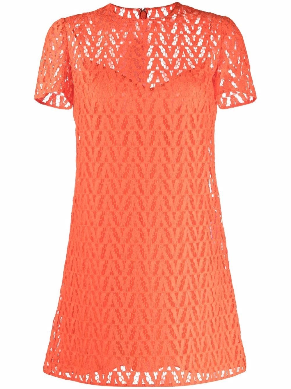 Optical logo pattern mini dress - 1