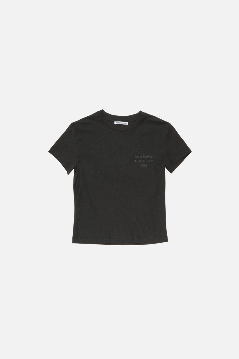 Logo t-shirt - fitted - Black 1