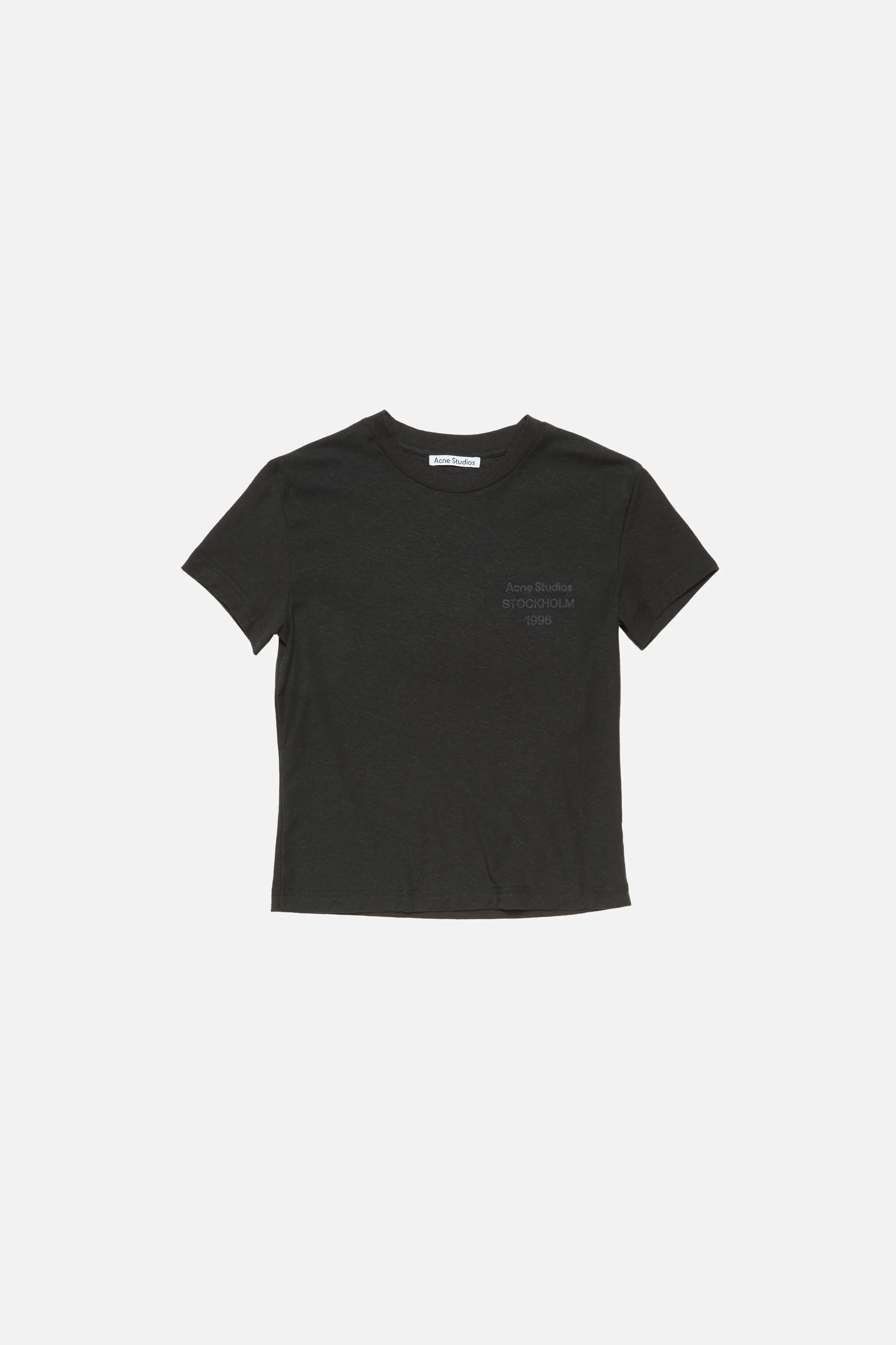 Logo t-shirt - fitted - Black - 1