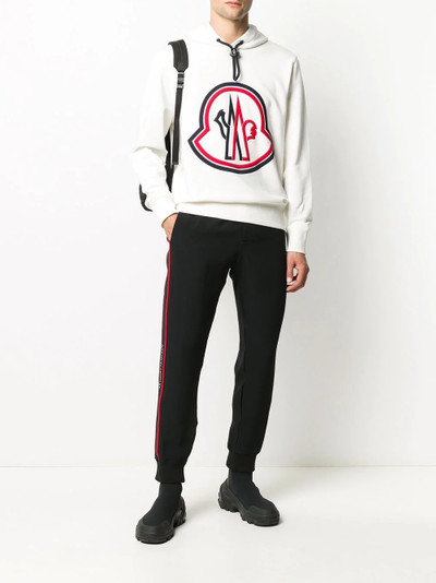 Moncler logo print hoodie outlook