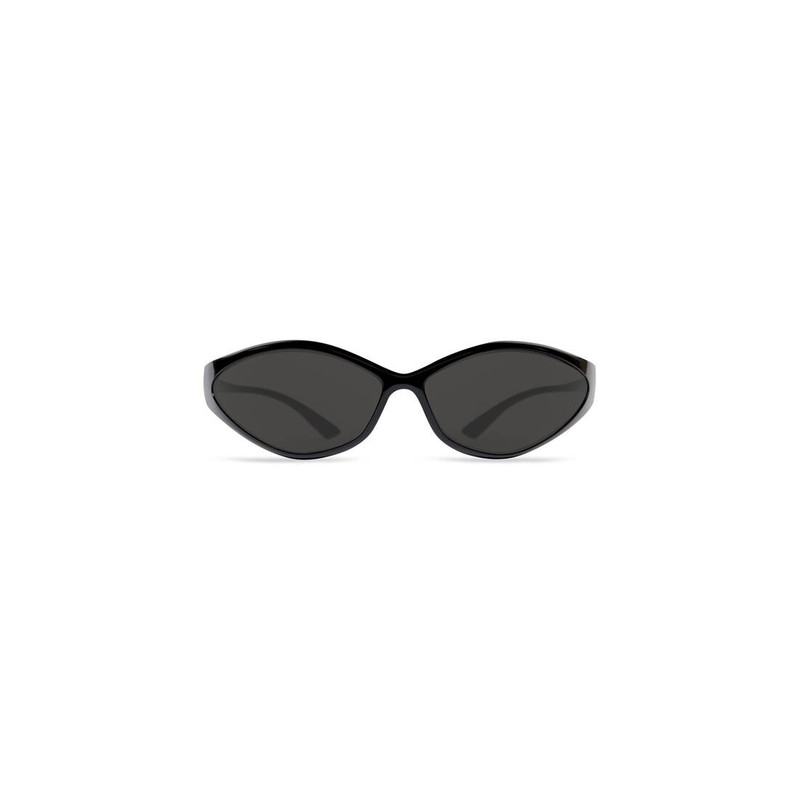 90s Oval Sunglasses in Black - 1