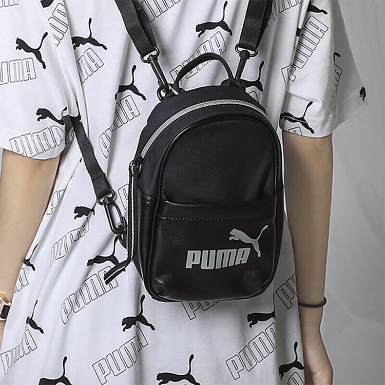 (WMNS) PUMA Up Mini Backpack 'Black White' 077479-01 - 5