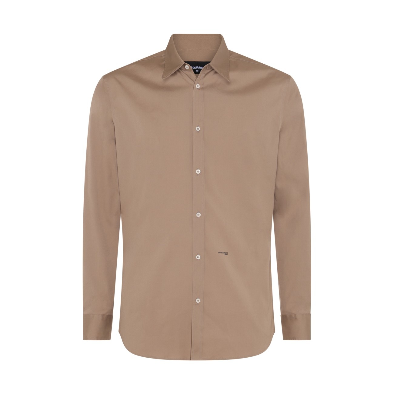 beige cotton shirt - 1