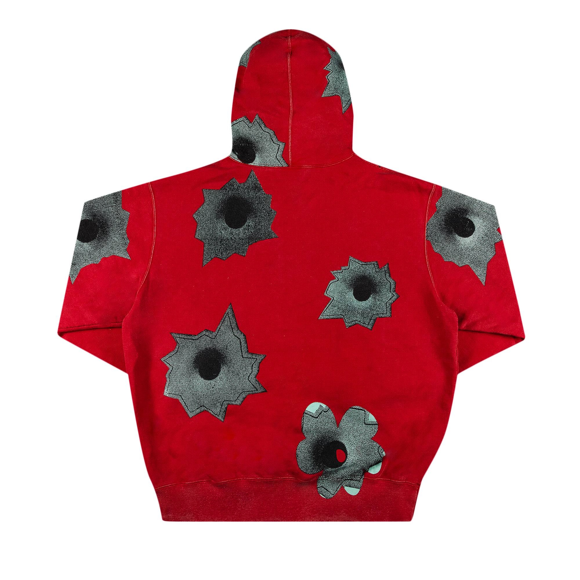 Supreme x Nate Lowman Hooded Sweatshirt 'Red' - 2