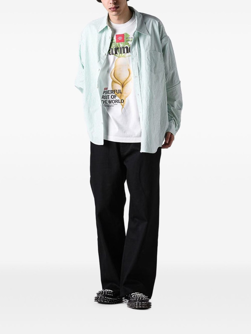 doublet detachable striped shirt outlook