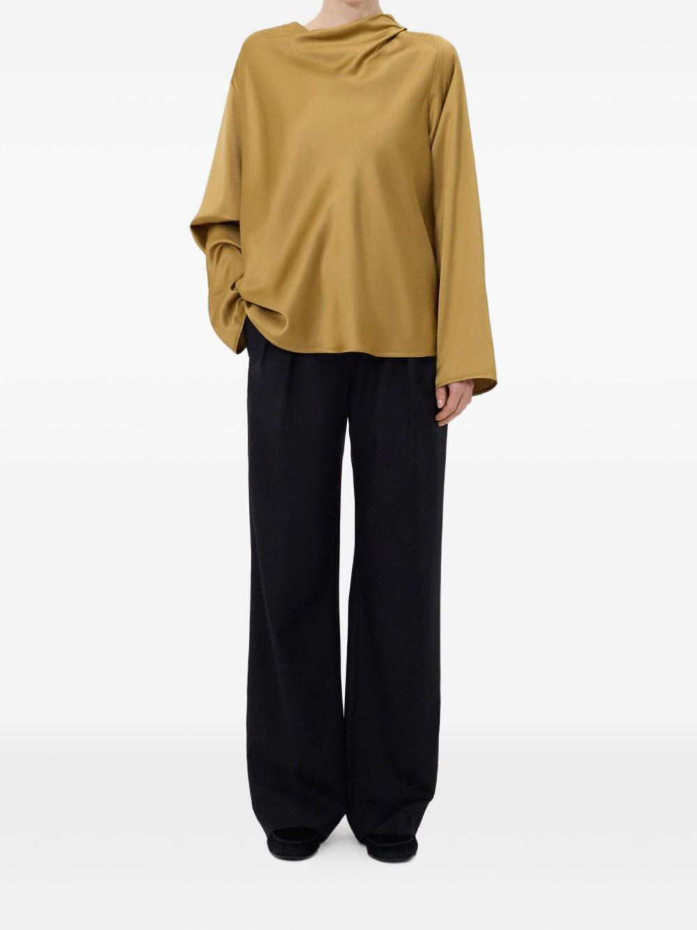 draped blouse - 2