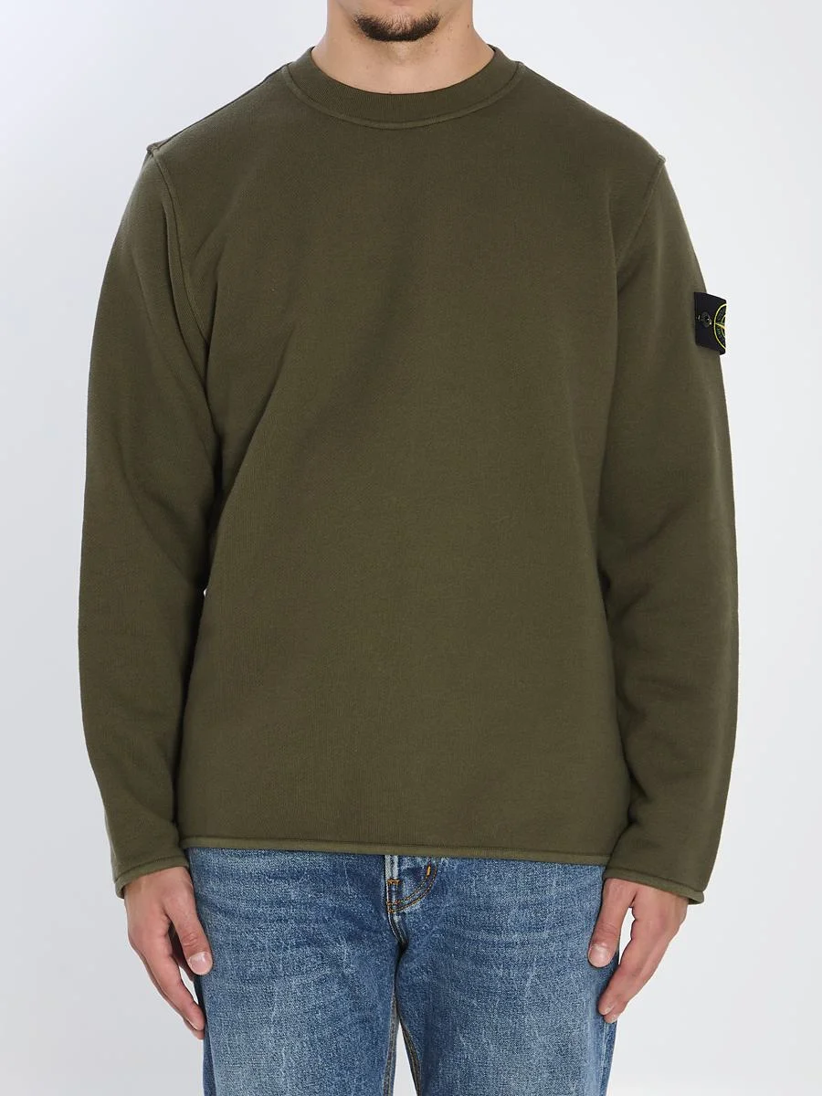 Stone Island Heavy Cotton Crewneck Sweatshirt - 1