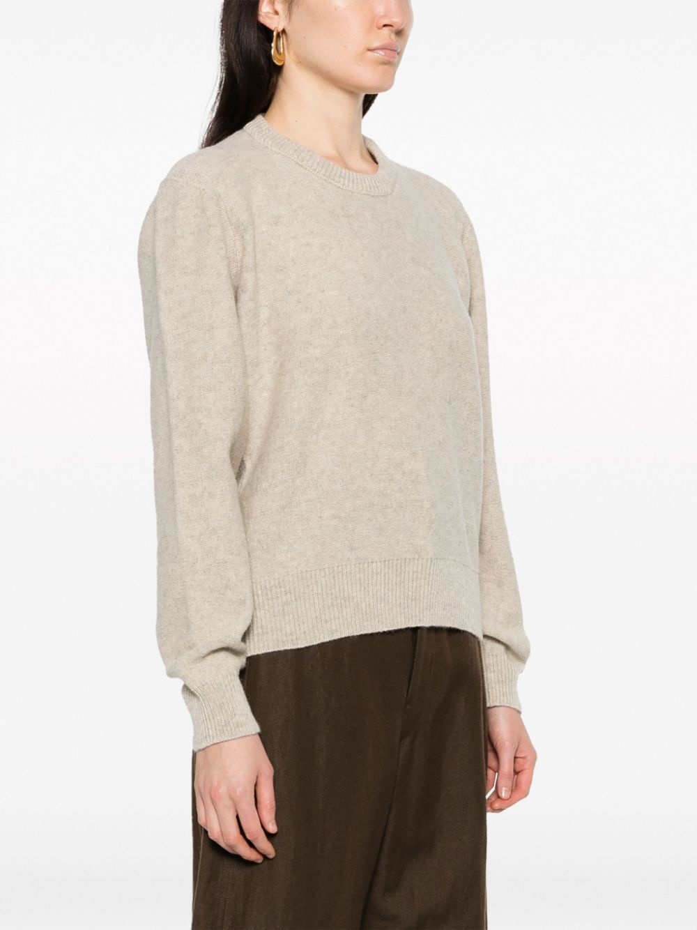 long-sleeve wool jumper - 3