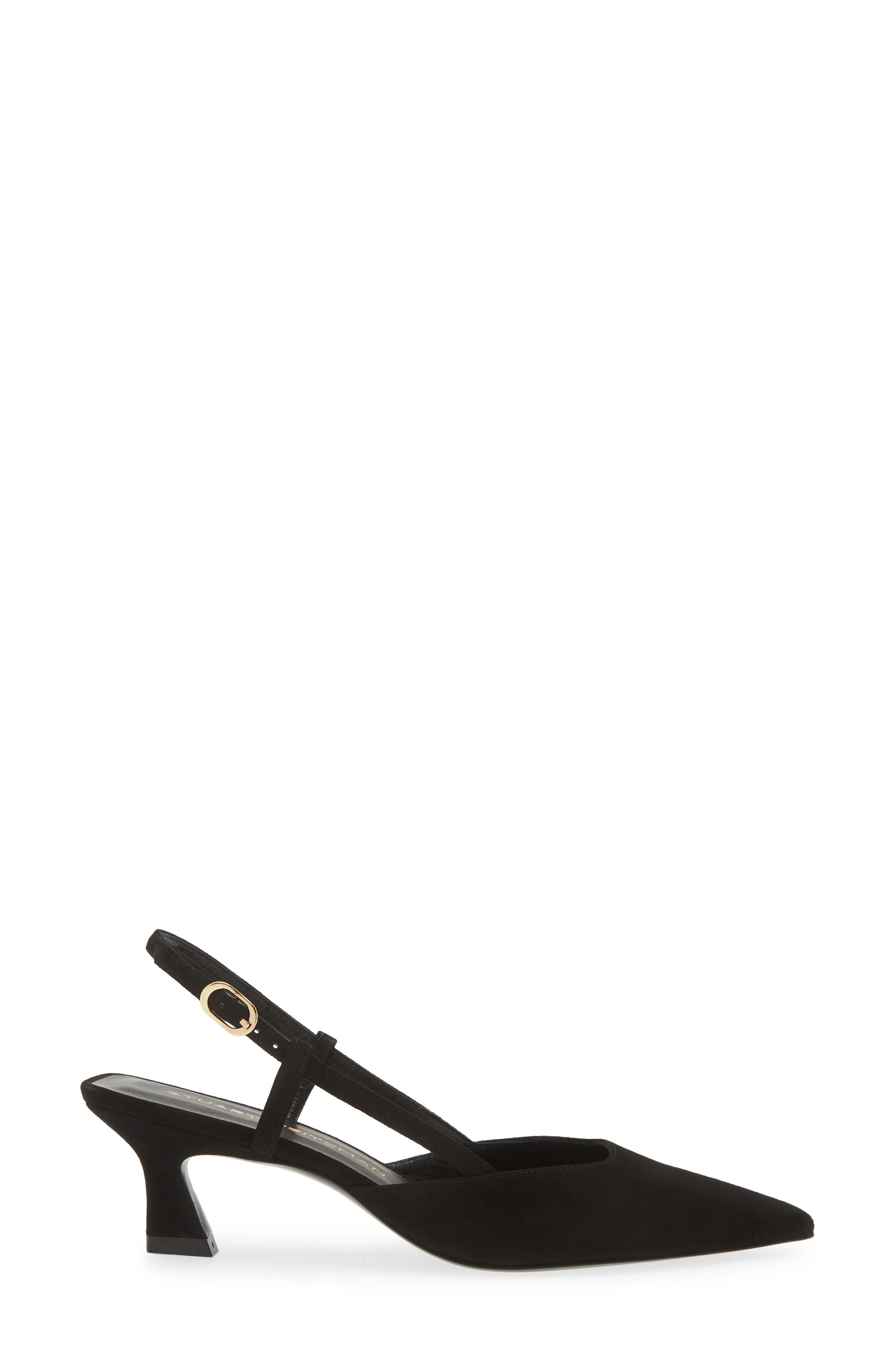 Stuart Weitzman Vinnie 50 Slingback Pump in Black at Nordstrom - 3