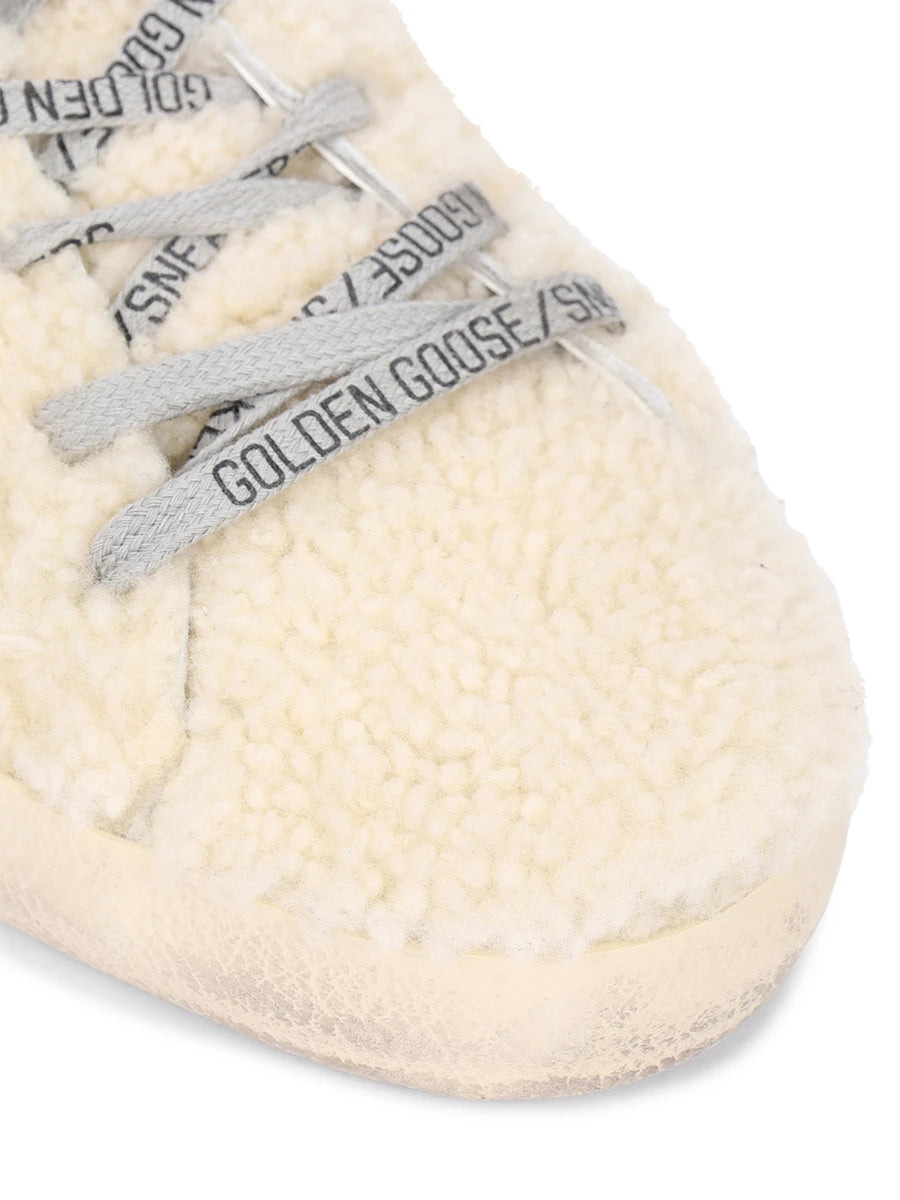 WOMEN'S SUPER STAR SABOT WITH GLITTER STAR (NATURAL WHITE/SILVER) - 5