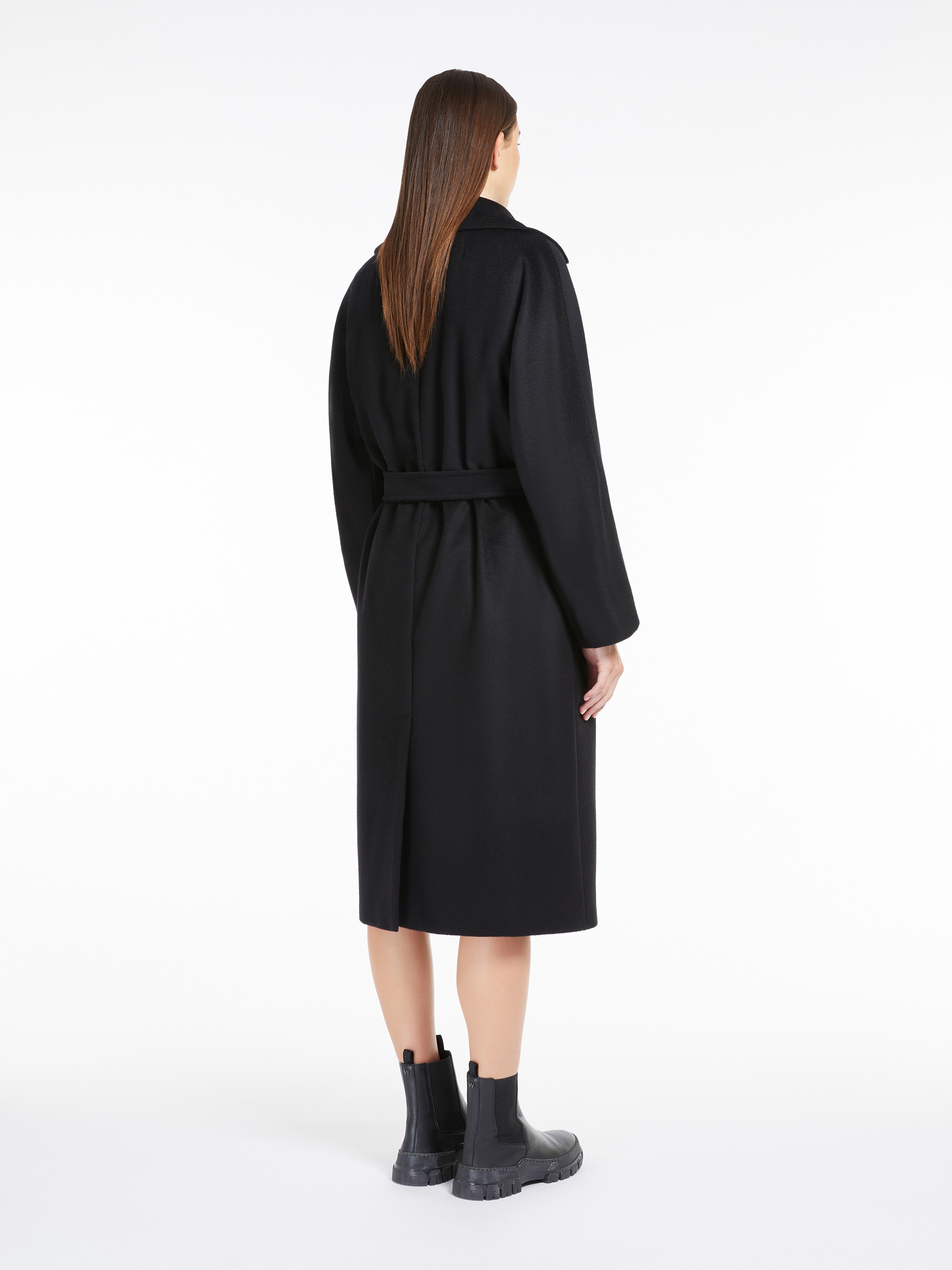 RESINA Belted wool coat - 4