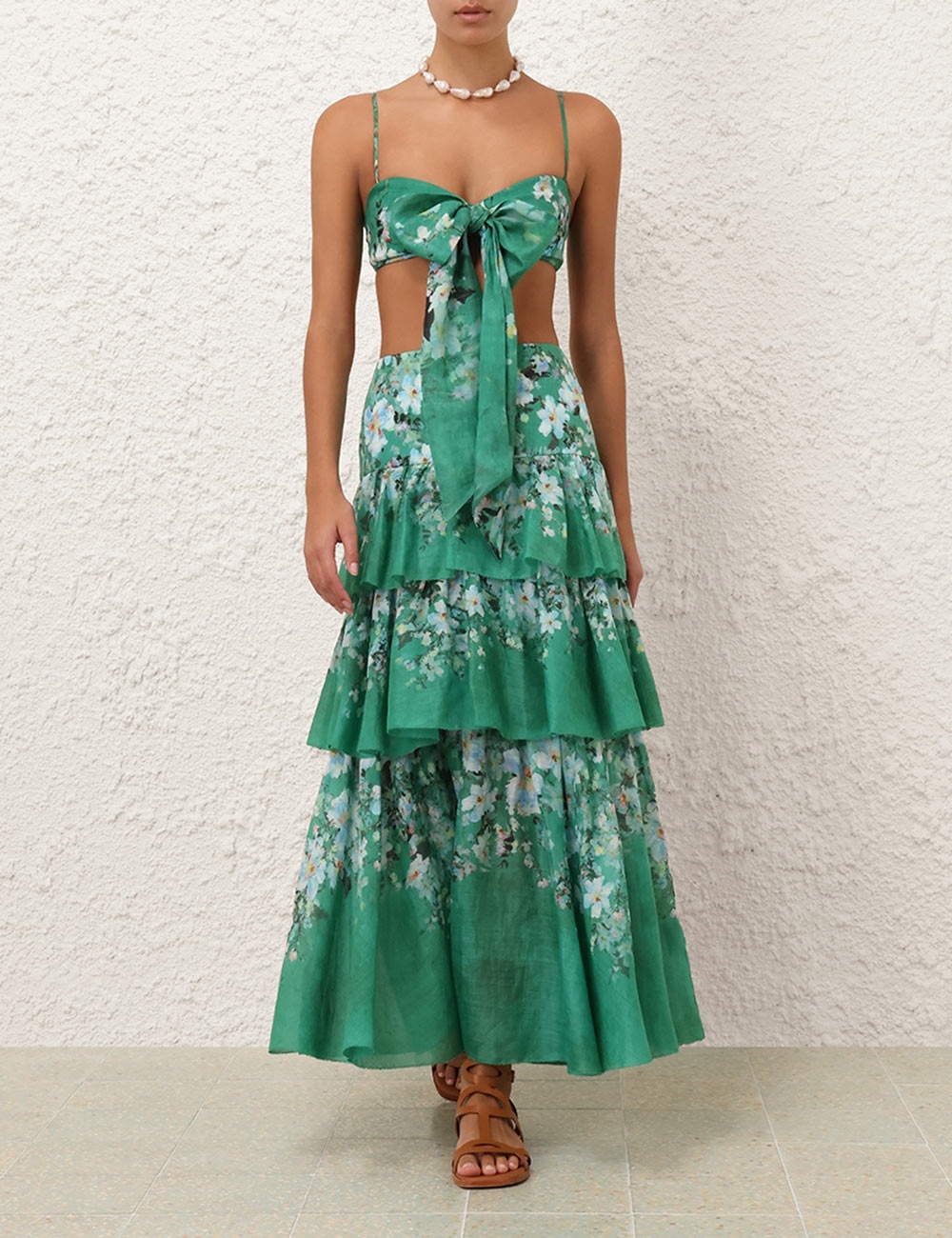 EVERLEY TIERED MIDI SKIRT - 2