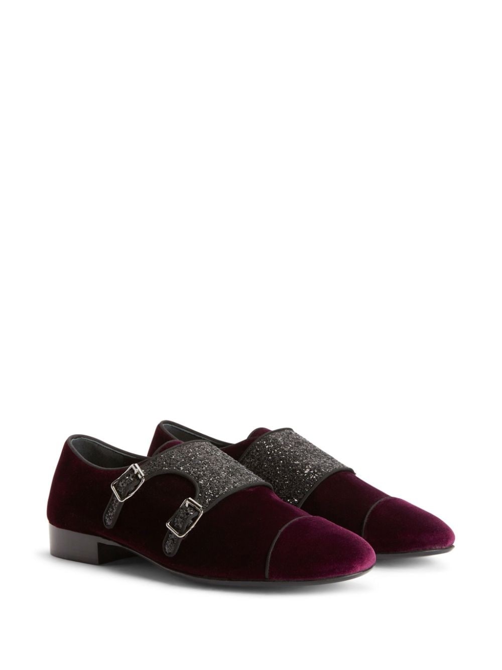 Johnny Crystal embellished monk-strap loafers - 2