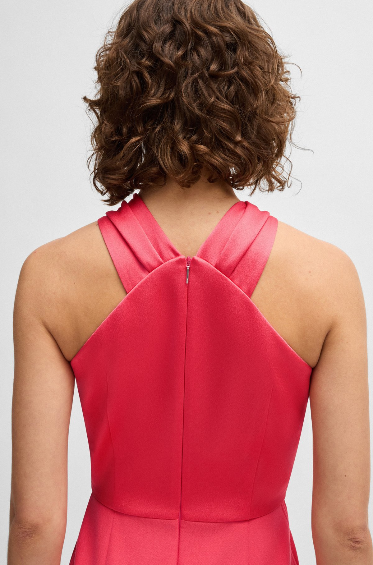 TWIST-DETAIL DRESS IN STRETCH FABRIC - 6