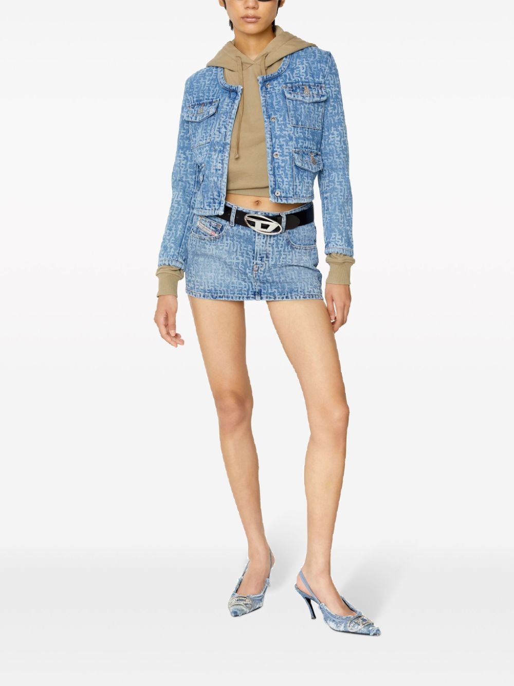 1DR logo-buckle belt - 4