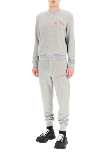 Alexander McQueen SWEATPANTS WITH LOGO EMBROIDERY outlook