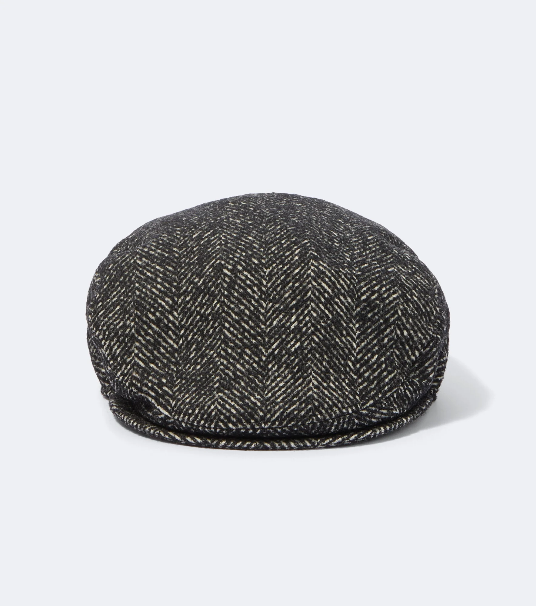 Herringbone wool-blend newsboy cap - 1