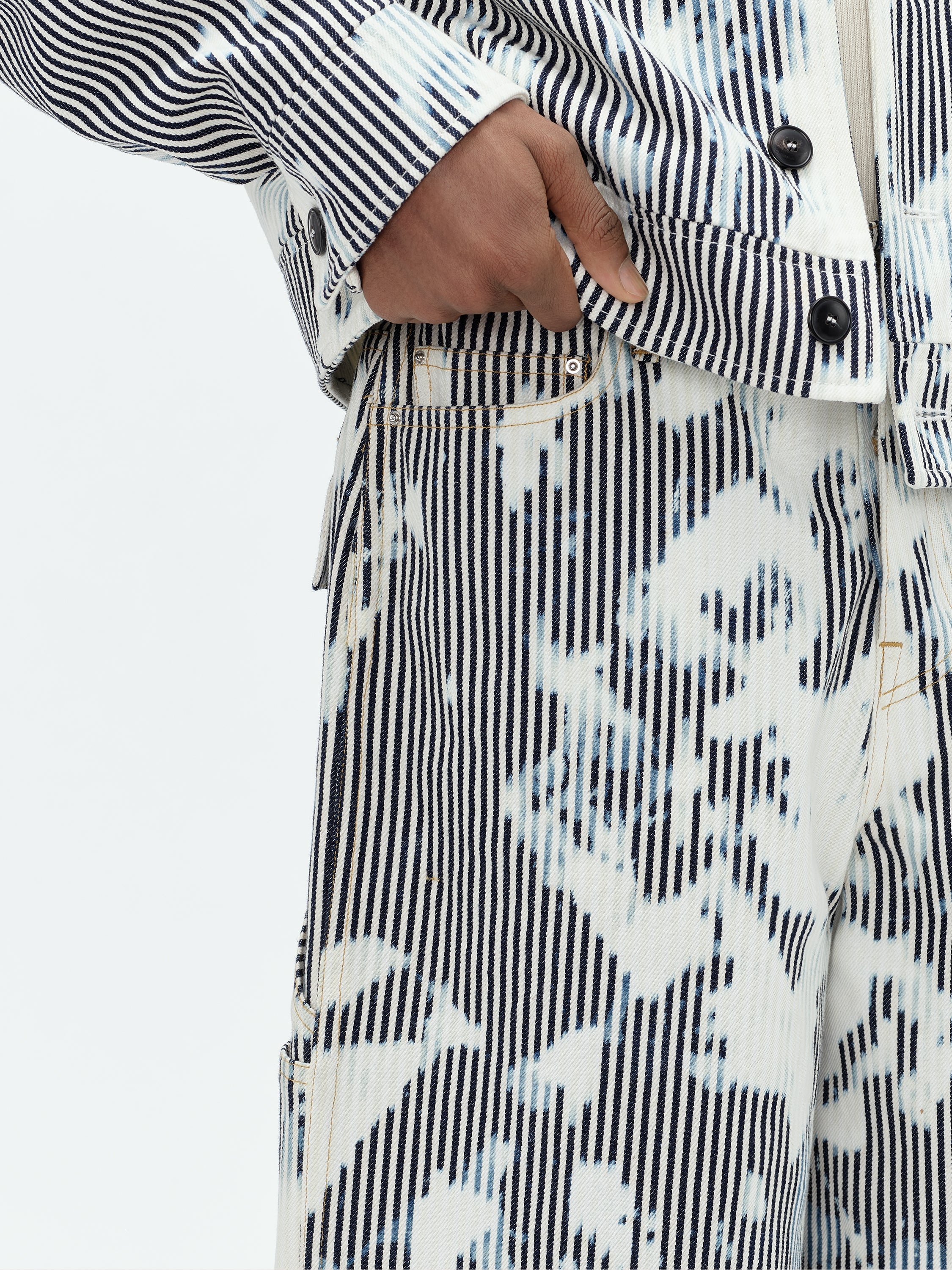 STRIPED WORKMAN SHORT - 6