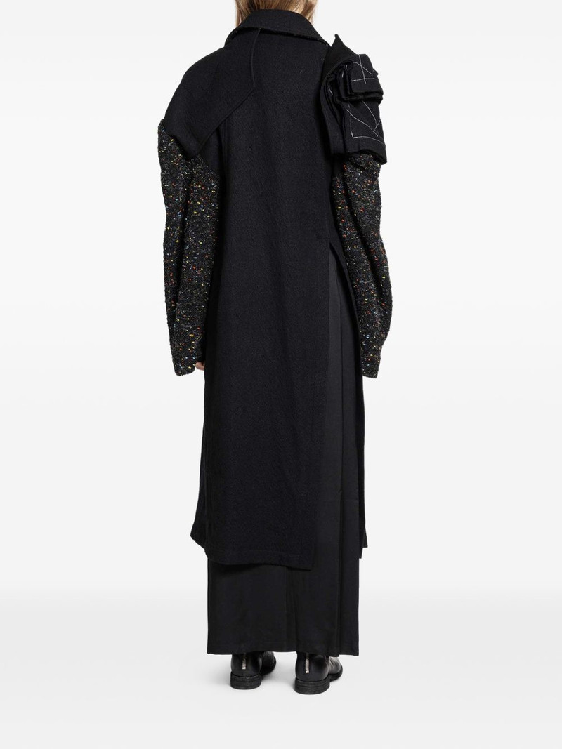 Yohji Yamamoto double-layered belted coat outlook