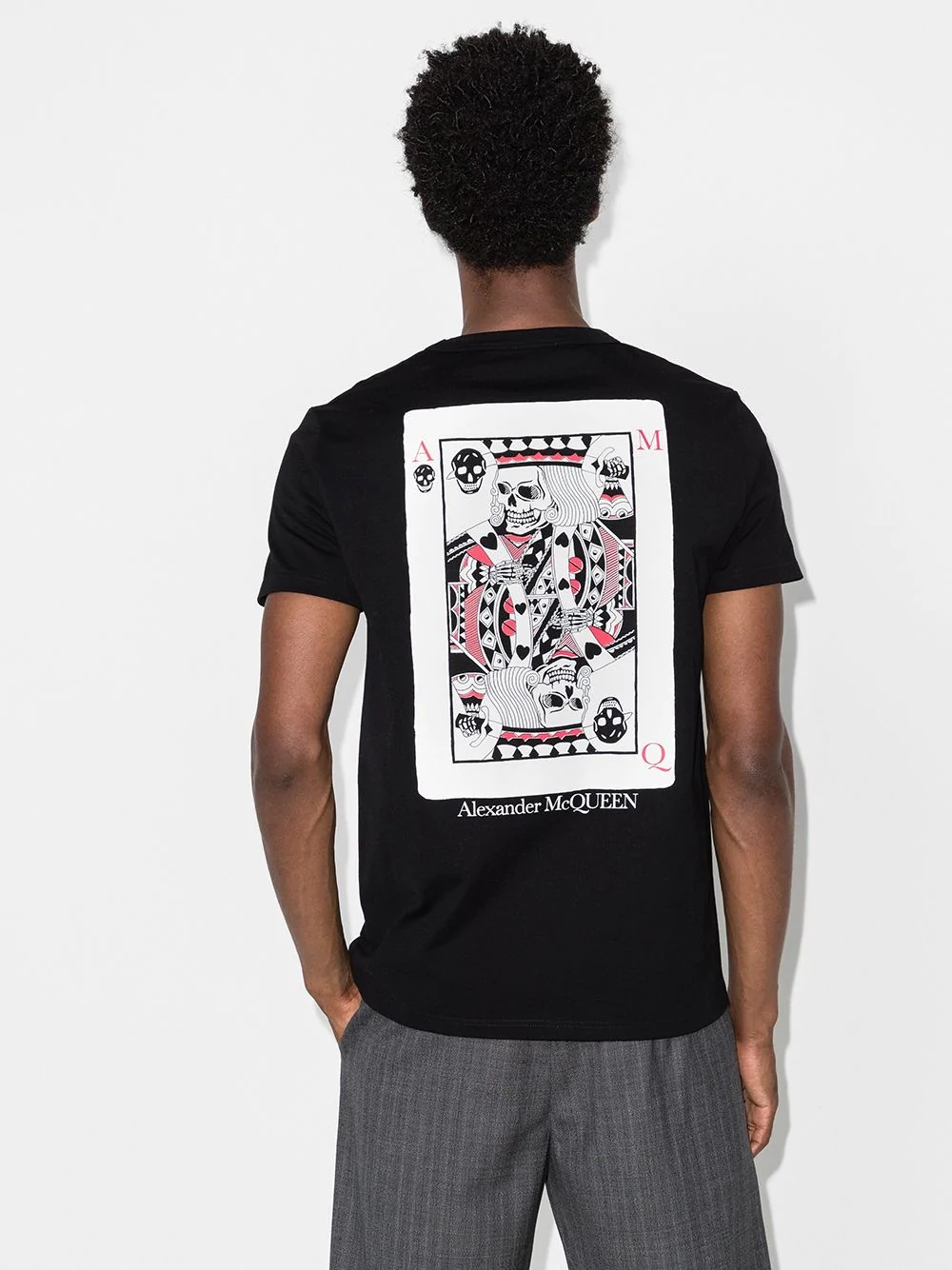 skull playing card T-shirt - 3