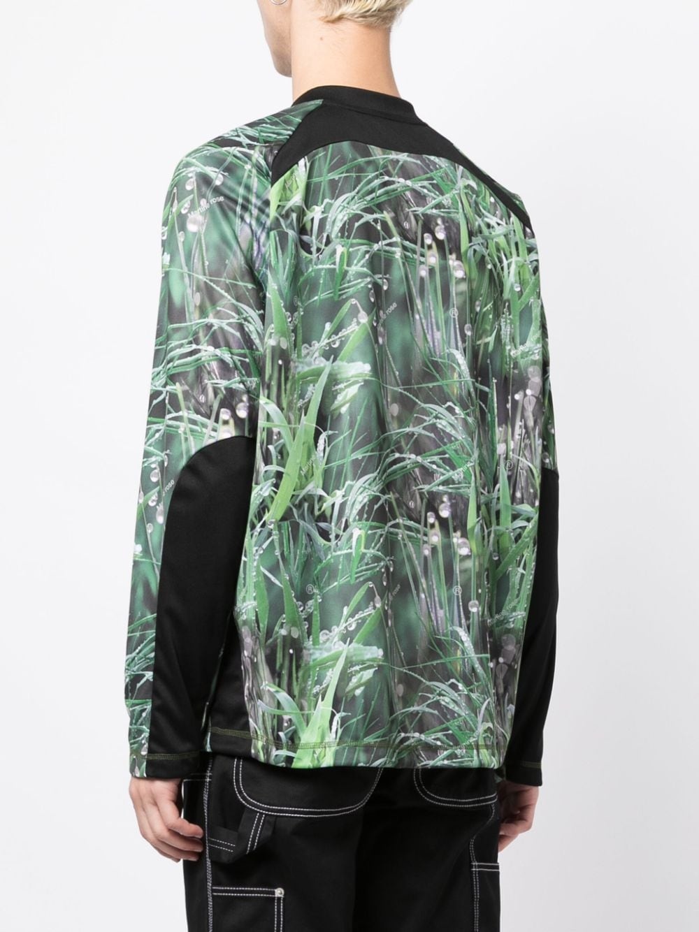 panelled long-sleeved top - 4