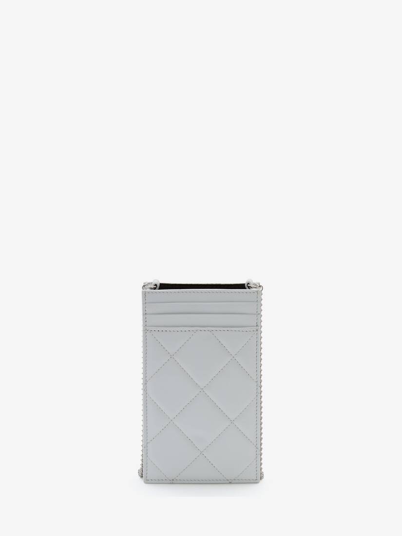Mcqueen Graffiti Phone Case With Chain in White/black - 3