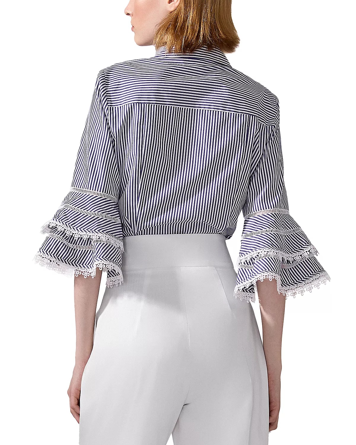 Tiered Ruffled Sleeve Blouse - 2