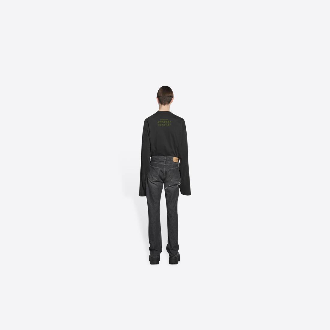 Men's Normal Fit Pants in Black - 5