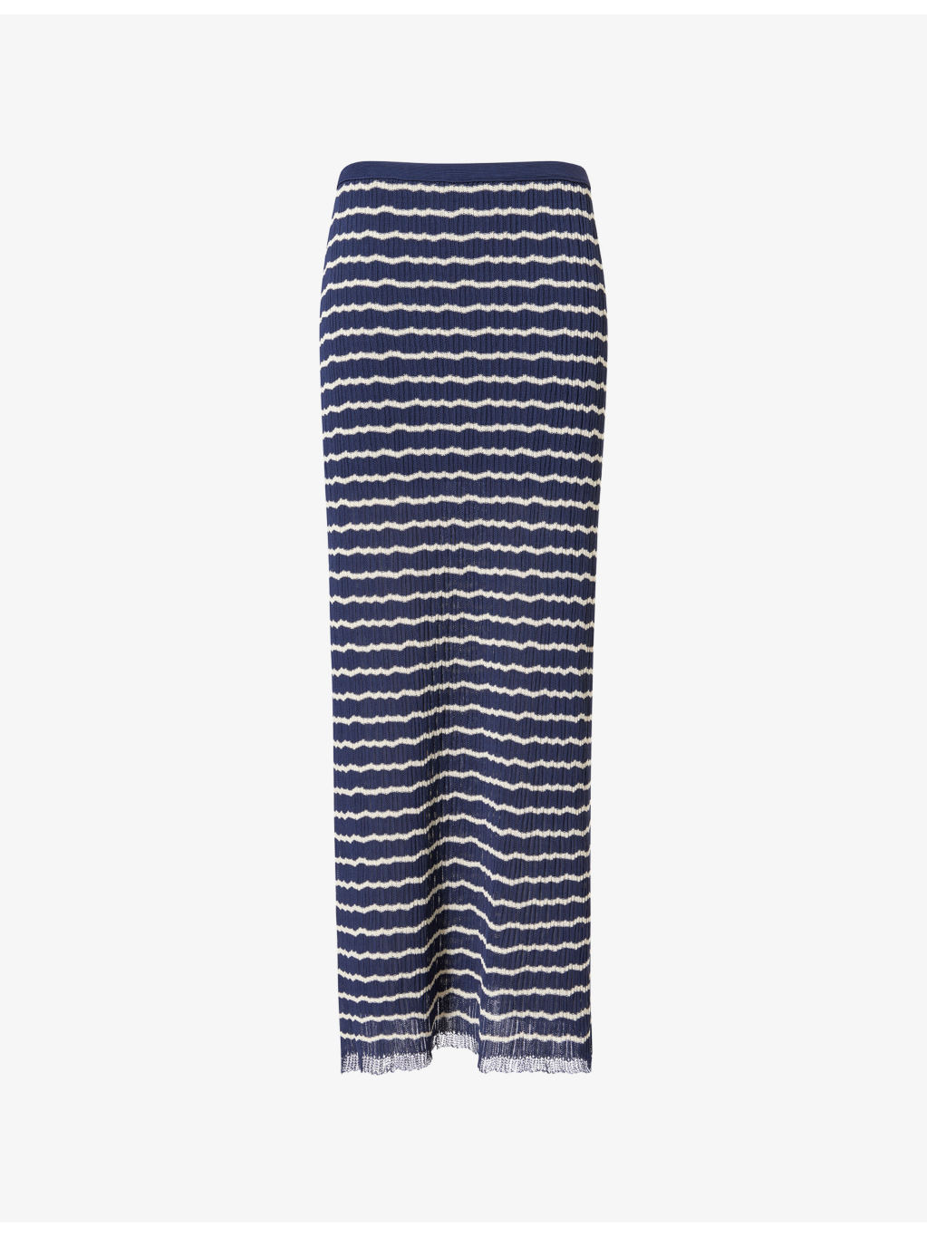 Chiara Striped Cotton-Blend Maxi Skirt - 1