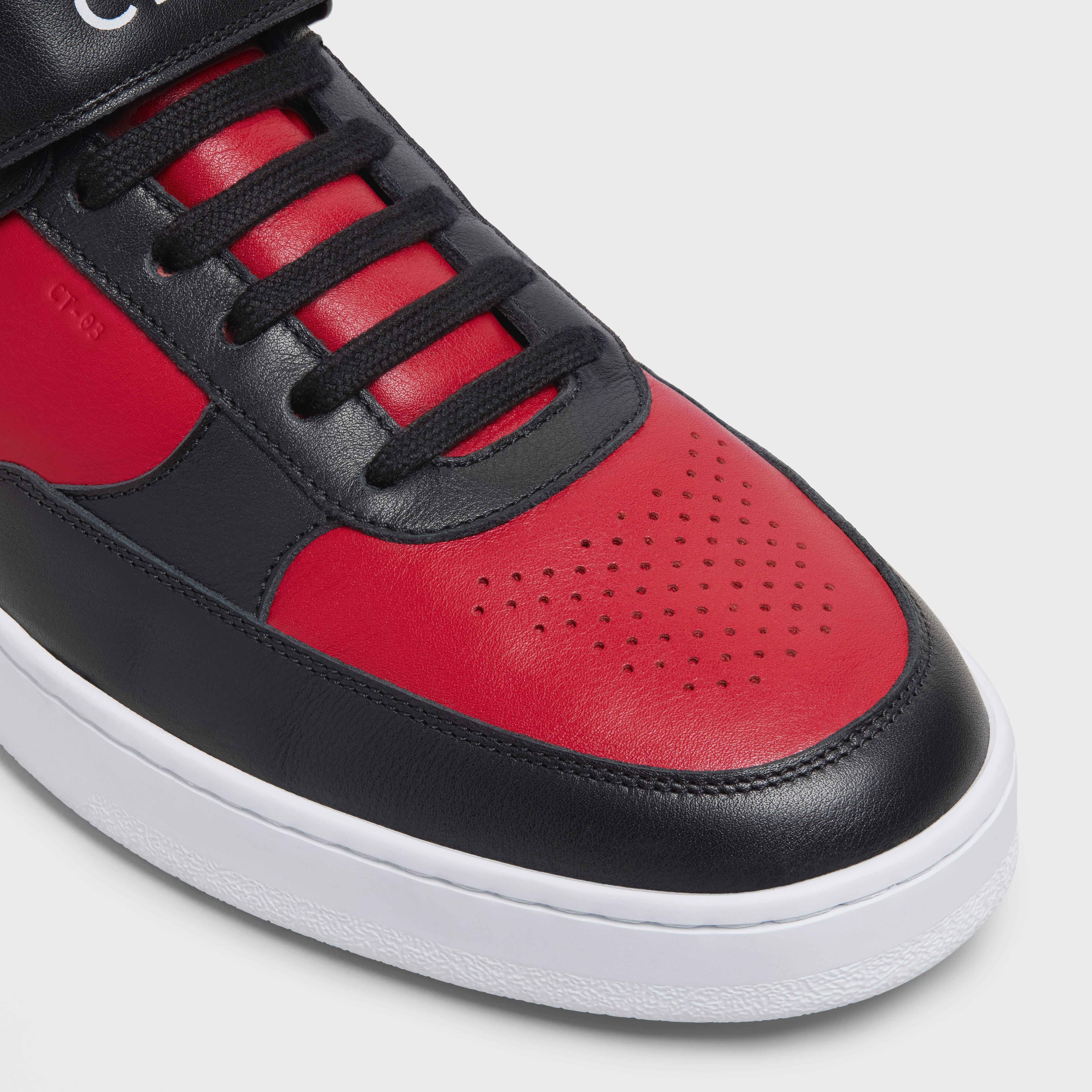 CT-03 HIGH SNEAKER WITH VELCRO in CALFSKIN - 4