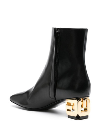Givenchy 50mm logo-plaque leather boots outlook