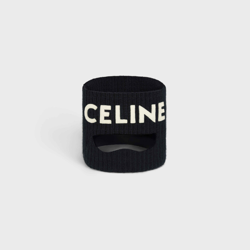 CELINE EMBROIDERED WOOL MASK 1