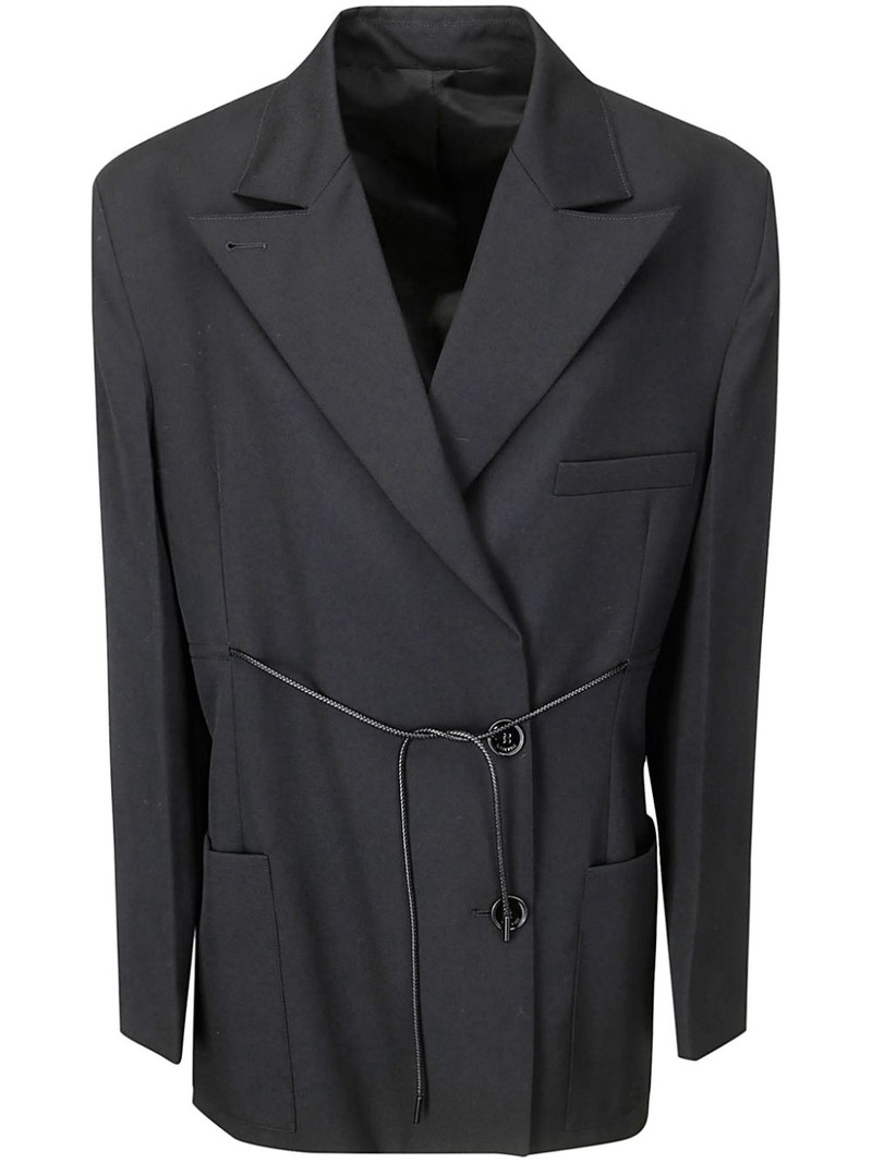 drawstring waist blazer 1